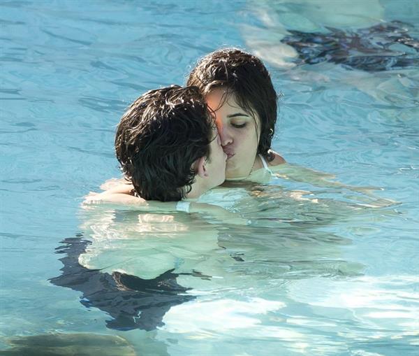 Camila Cabello and Shawn Mendes making out in the water seen kissing by paparazzi.





































