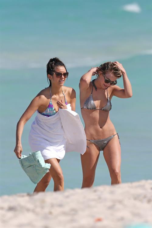 Nina Dobrev in a bikini