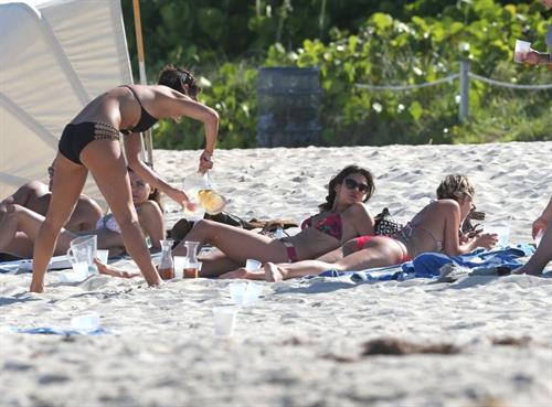 Nina Dobrev in a bikini