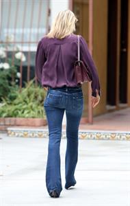 Ali Larter Purple top and jeans