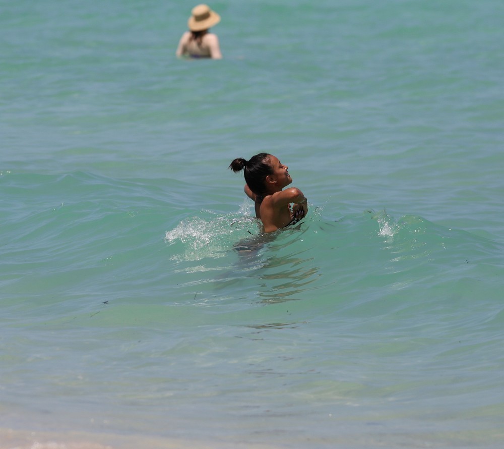 Karrueche Tran in a bikini