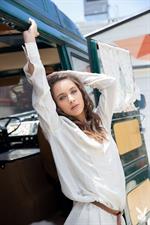 Newcomer Uma Jolie strips down to her lingerie for Playboy