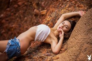 Gloria Sol Pictures Gloria Sol nude playboy photo shoot showing her pussy, ass, and boobs.