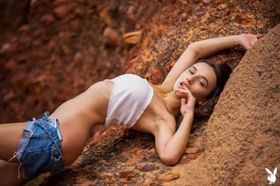 Gloria Sol nude playboy photo shoot showing her pussy, ass, and boobs.

