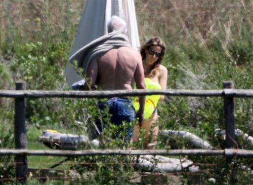 Alejandra Silva caught topless with her nude boobs exposed by paparazzi on vacation.
