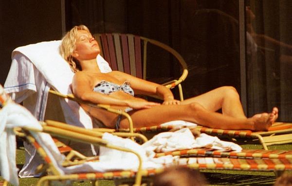 Agnetha Fältskog in a bikini