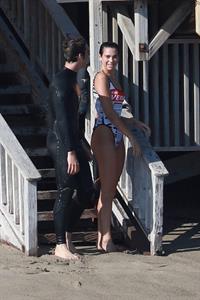 Dua Lipa sexy ass and cleavage in a swimsuit at the beach seen with her boyfriend by paparazzi.













