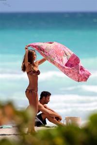 Nina Agdal in a bikini