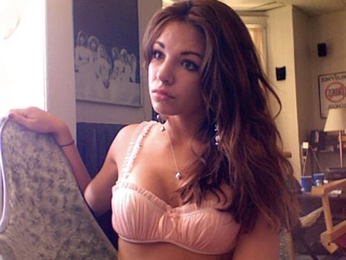 Jessica Ashley in lingerie taking a selfie