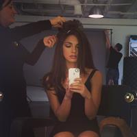 Jessica Ashley taking a selfie