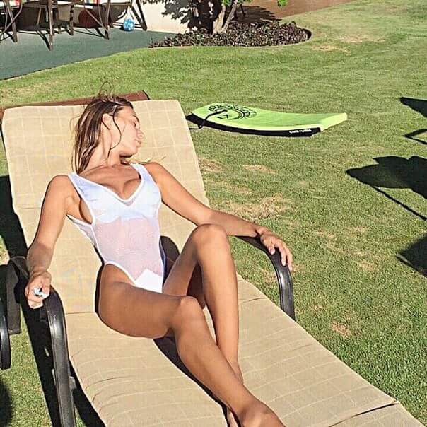 Lily Ermak in a bikini