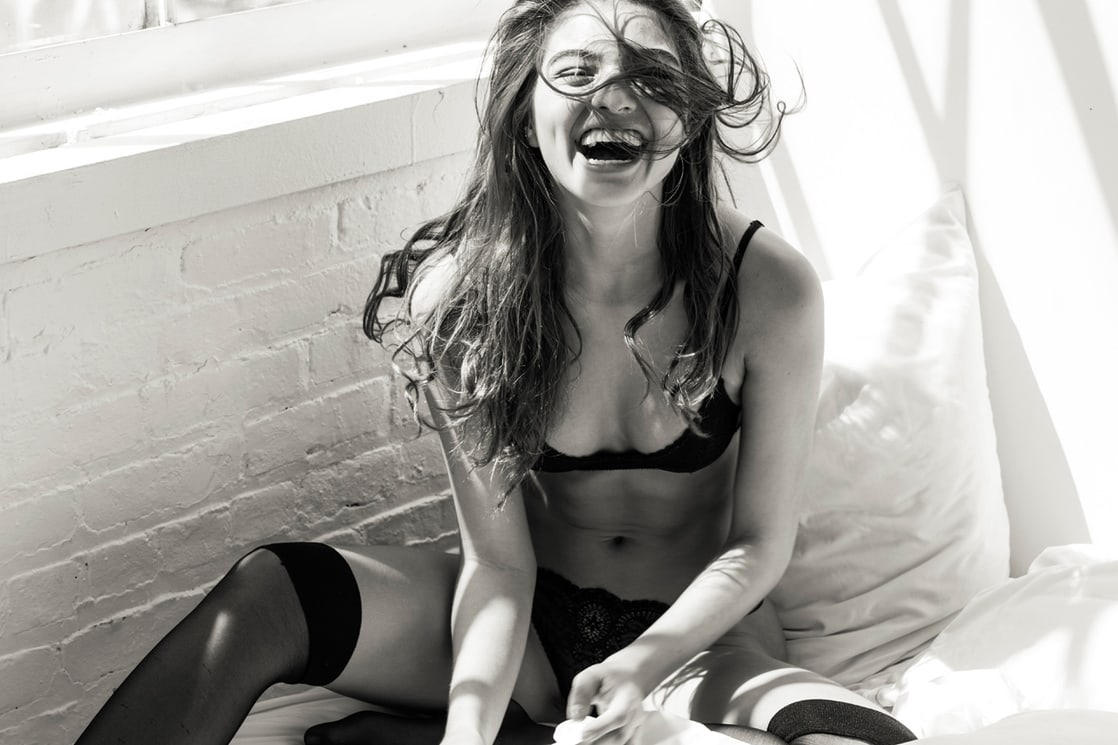 Daniela Lopez in lingerie