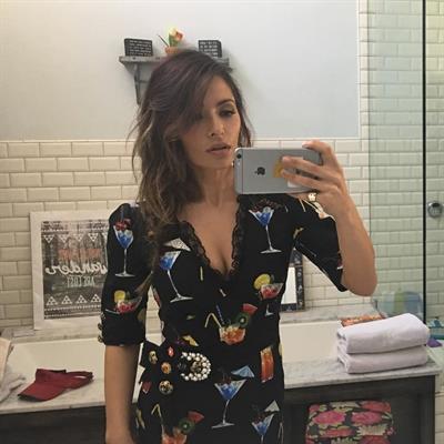 Sarah Shahi taking a selfie