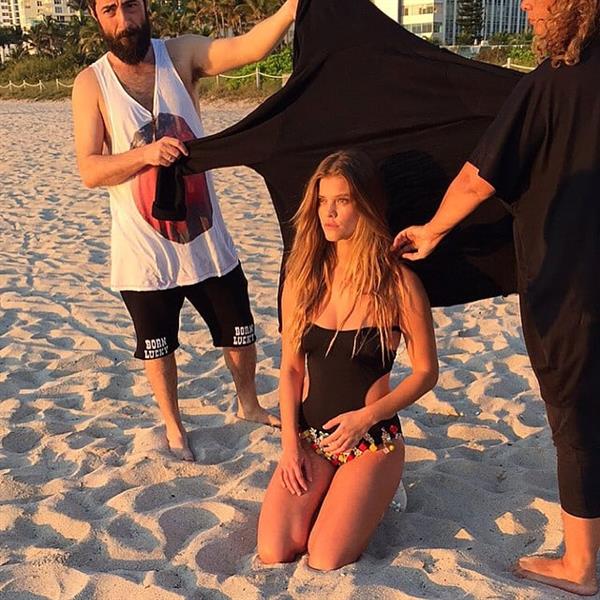 Nina Agdal in a bikini