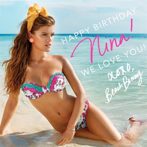 Nina Agdal in a bikini