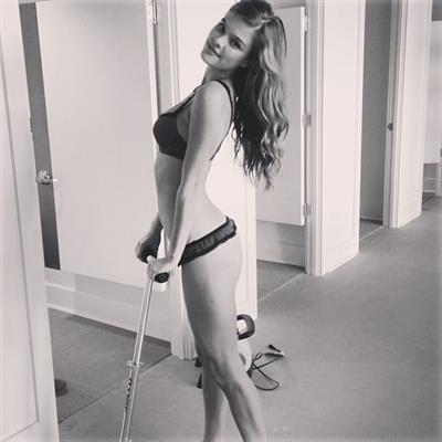 Nina Agdal in lingerie