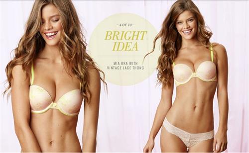 Nina Agdal in lingerie