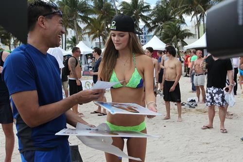 Nina Agdal in a bikini