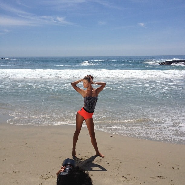 Nina Agdal in a bikini