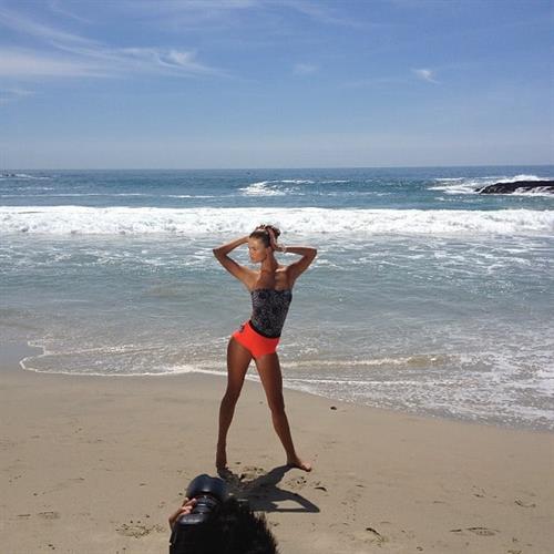 Nina Agdal in a bikini