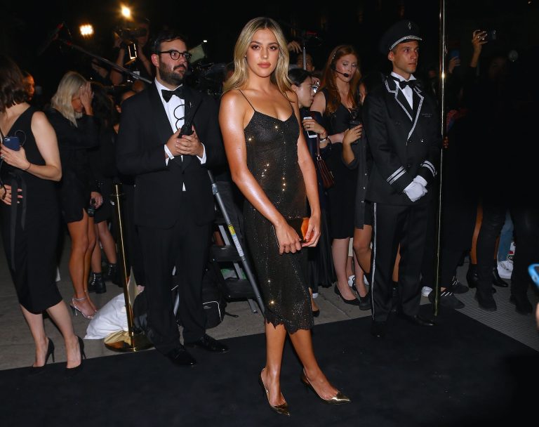 Sistine Rose Stallone Pictures Sistine Stallone braless boobs in a see through dress showing off her tits seen by paparazzi.