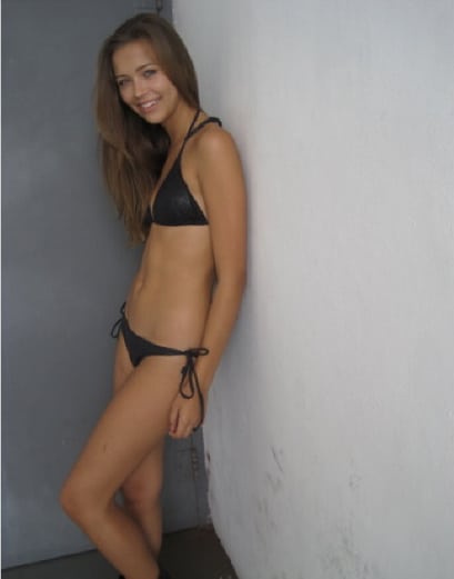 Sandra Kubicka in a bikini