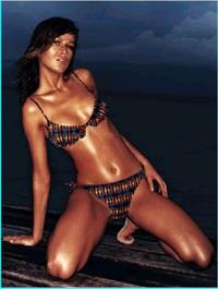 Petra Němcová in a bikini