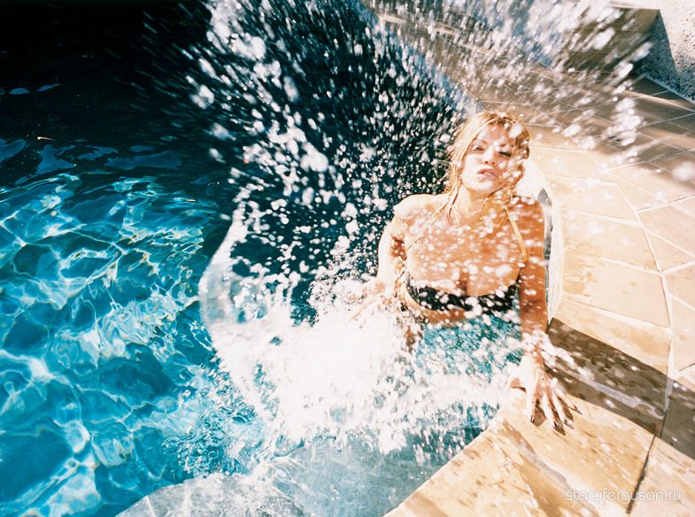 Stacy Ferguson in a bikini