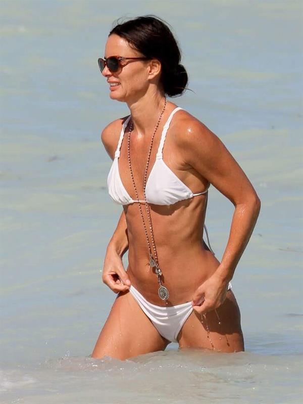 Gabrielle Anwar in a bikini