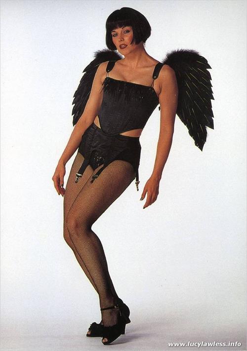 Lucy Lawless in lingerie