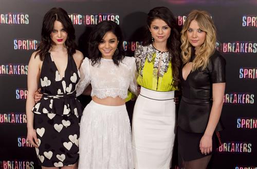 Selena Gomez Spring Breakers photocall in Madrid 2/21/13 