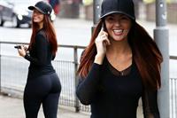 Jennifer Metcalfe out and about, walking in Liverpool