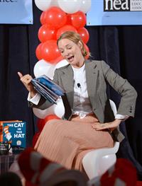 Uma Thurman joins Cat In The Hat On NEA's Read Across America Day at New York Public Library (01.03.0213) 