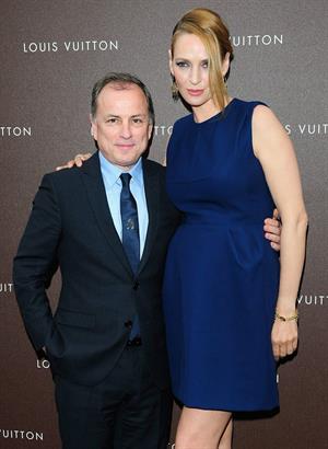 Uma Thurman Louis Vuitton Maison opening in Munich 4/23/13 
