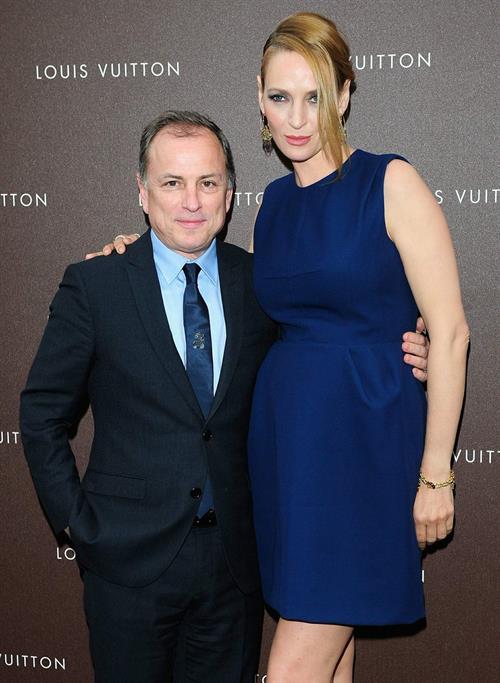 Uma Thurman Louis Vuitton Maison opening in Munich 4/23/13 
