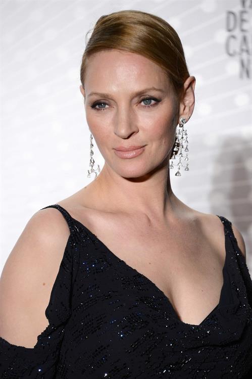 Uma Thurman attends the Palme D'Or Winners Dinner during The 66th Cannes Film Festival May 26, 2013 