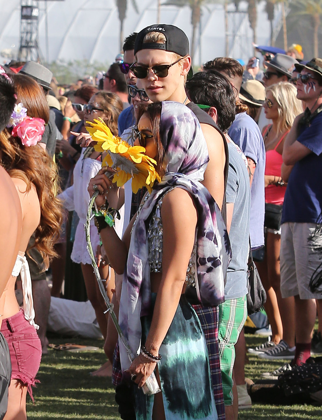 Vanessa Hudgens at Coachella Festival day 3 in Indio on April 14, 2013