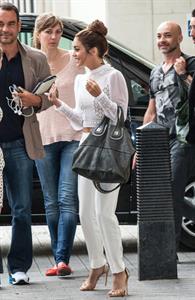 Vanessa Hudgens arriving at BBC Radio 1 in London on July 16, 2013 