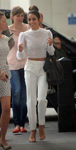 Vanessa Hudgens arriving at BBC Radio 1 in London on July 16, 2013 