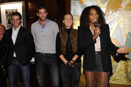 Victoria Azarenka attend the BNP Paribas Tennis Showdown Cocktail Party at Essex House in New York - March 3, 2013 