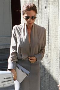 Victoria Beckham leaving London's Vogue Festival in London on April 28, 2013