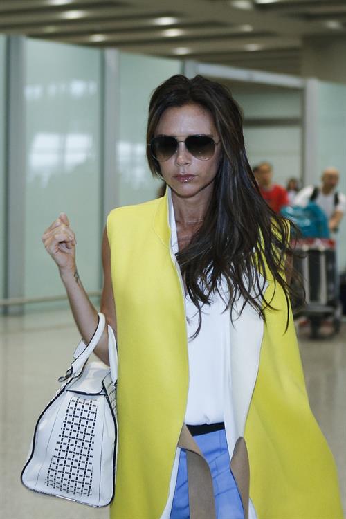 Victoria Beckham - Touches down in Beijing on June 21, 2013