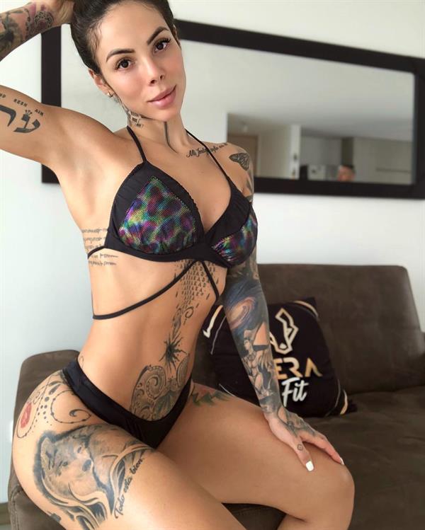 Angelica Hernandez in lingerie