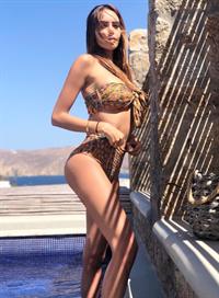 Nabilla Benattia in a bikini