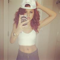 Alexis Jordan taking a selfie