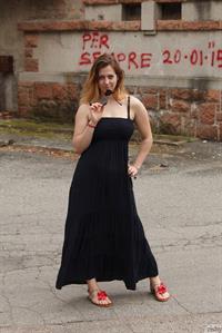 Sera Rossini in a Dress