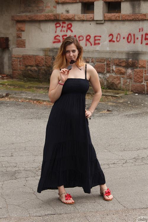 Sera Rossini in a Dress