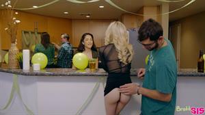 Jericha Jem,Piper Perri Nude Pictures Sisters Jericha Jem and Piper Perri set aside their arguing to tag team their step brother with BJs and a horny fuck