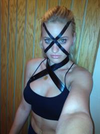 AJ Michalka taking a selfie