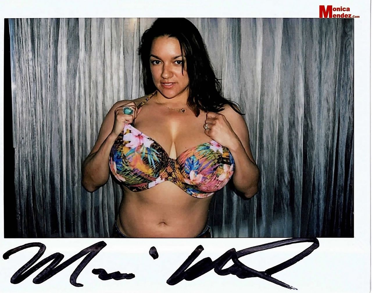 Big breasted Monica Mendez has some naughty polaroids to share with you